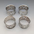 Set of 4 early 20th century British antique silver plate napkin rings